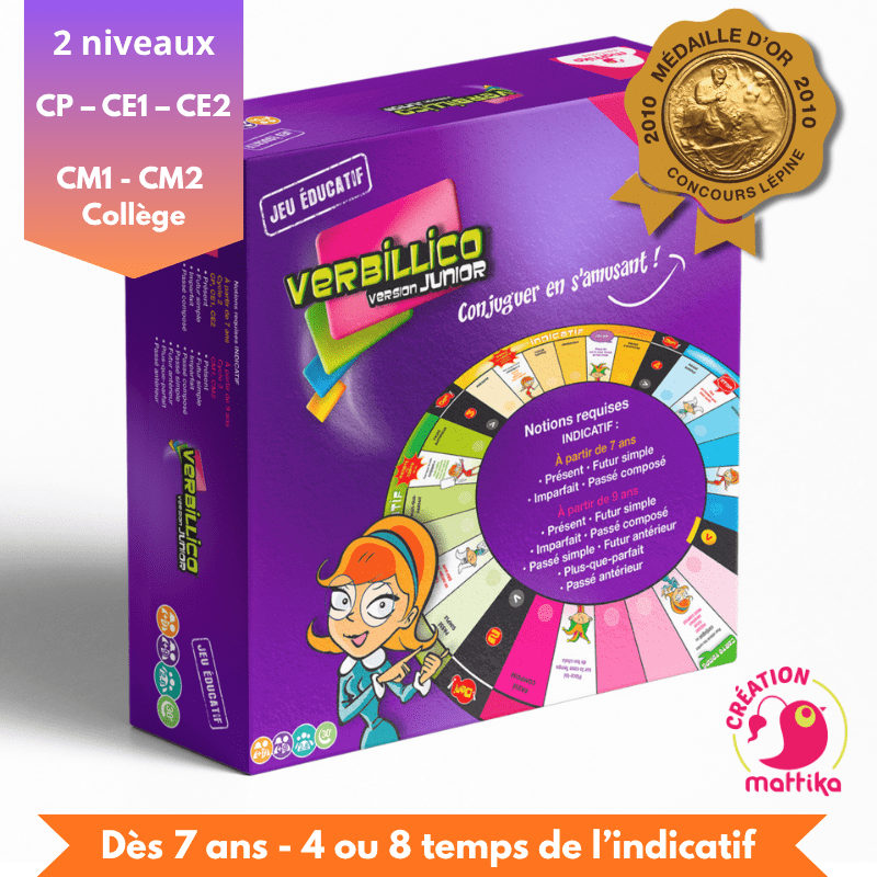 Verbillico Junior—boite de jeu