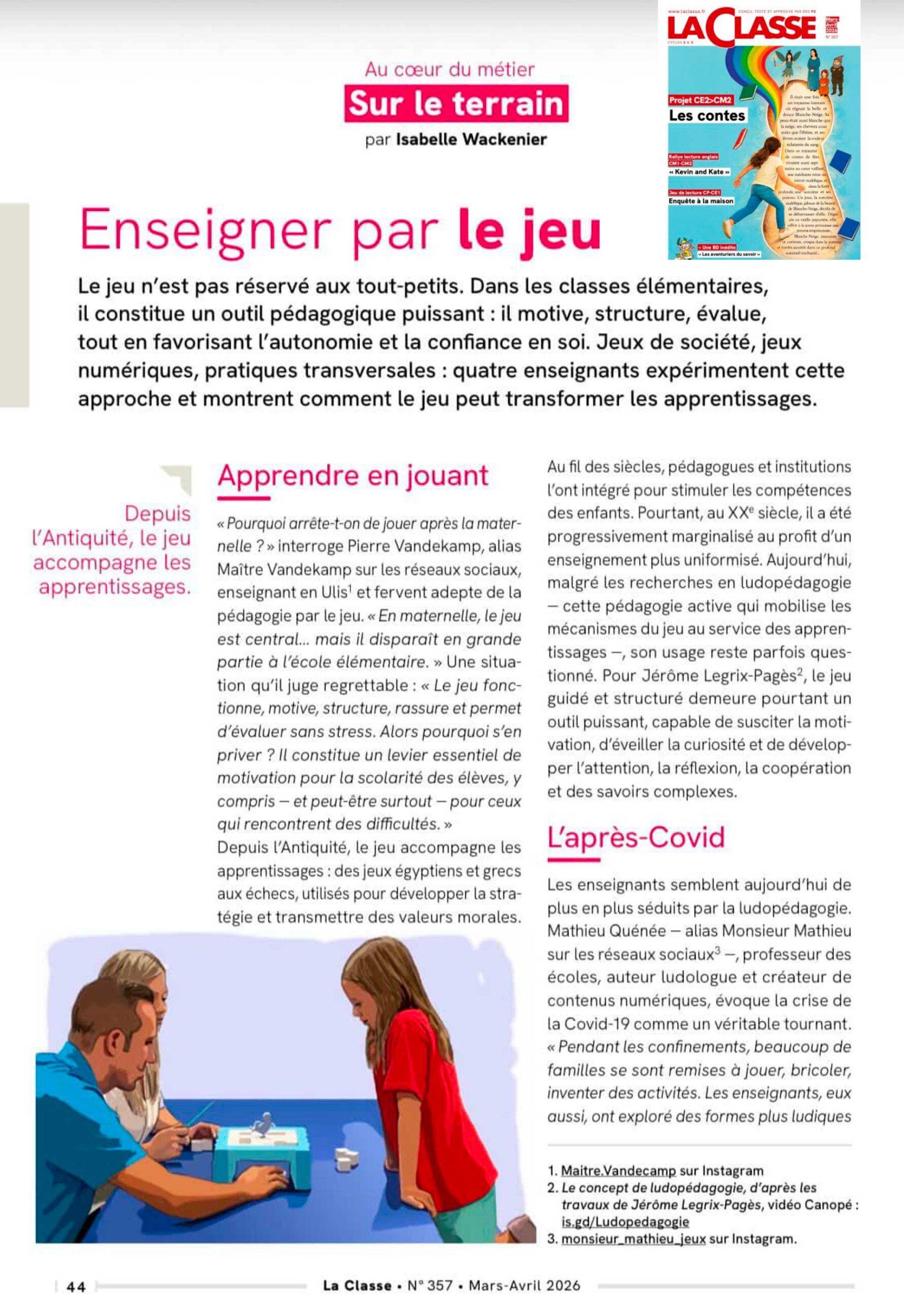 article la classe