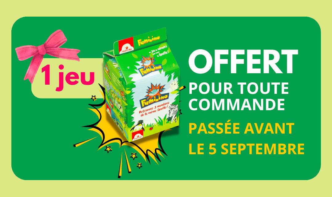 1 jeu Faminimo offert pour toute commande